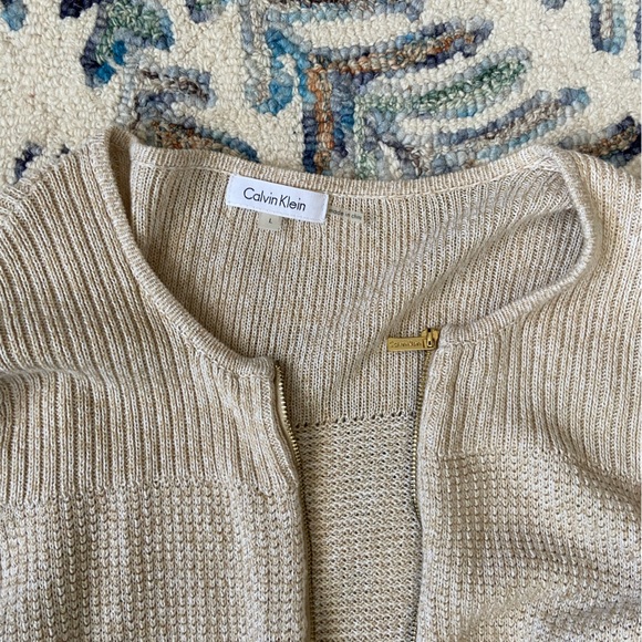 Calvin Klein Zip-Up Cardigan - Picture 3 of 3
